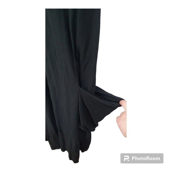 Eileen Fisher Maxi Dress Womens M Black Sleeveless Minimalist Italian Fa… - Picture 6 of 12